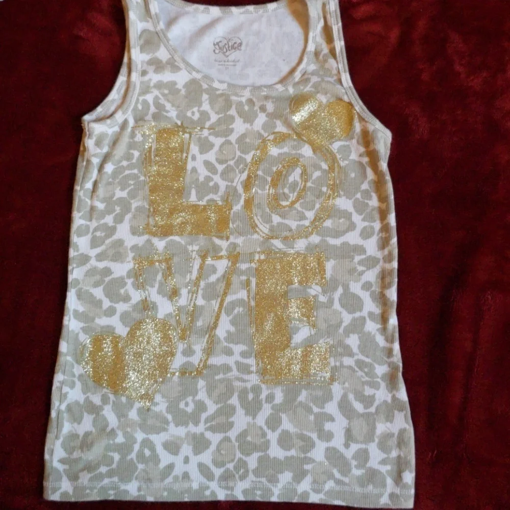 Justice animal print tops